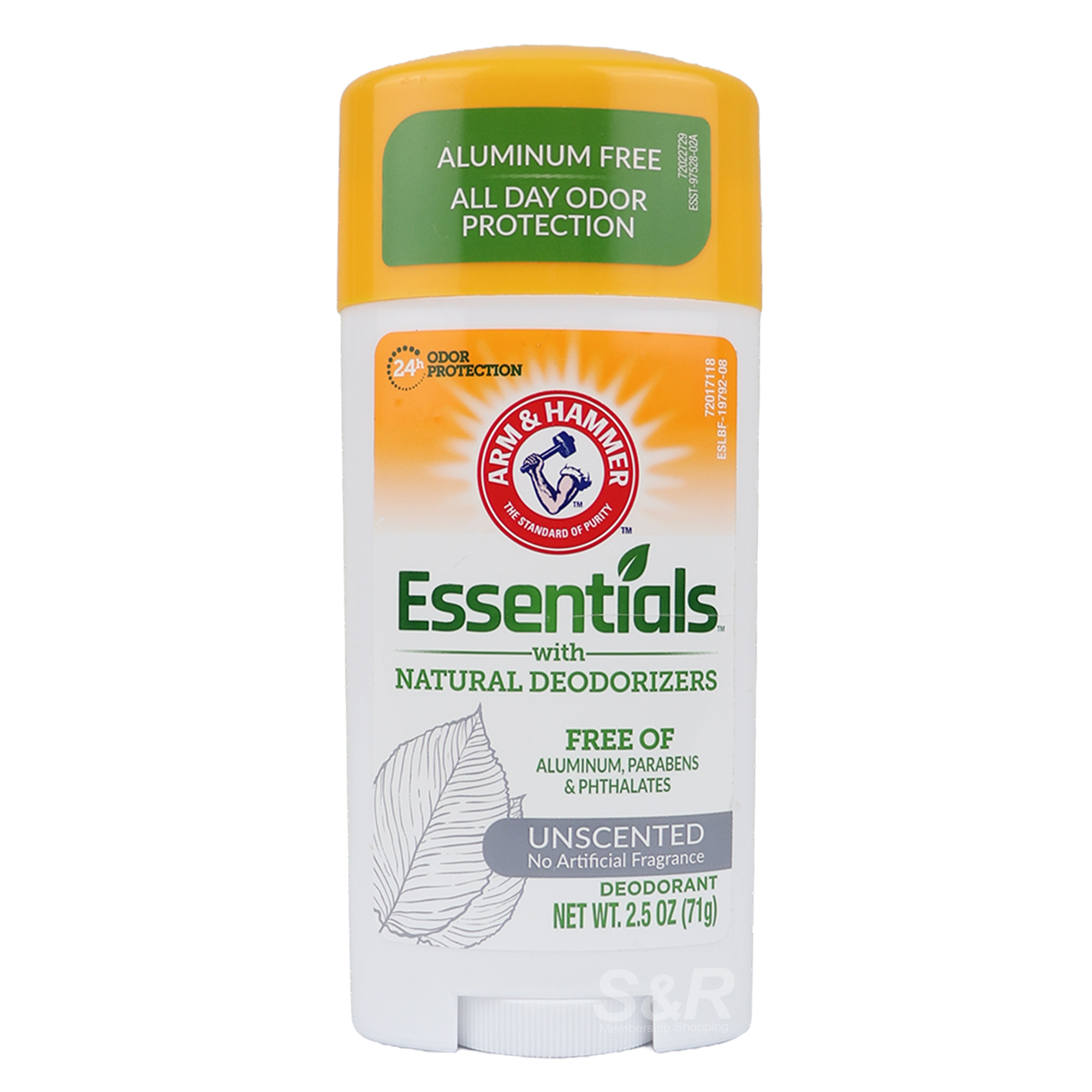 Arm & Hammer Essentials Unscented Deodorant 71g